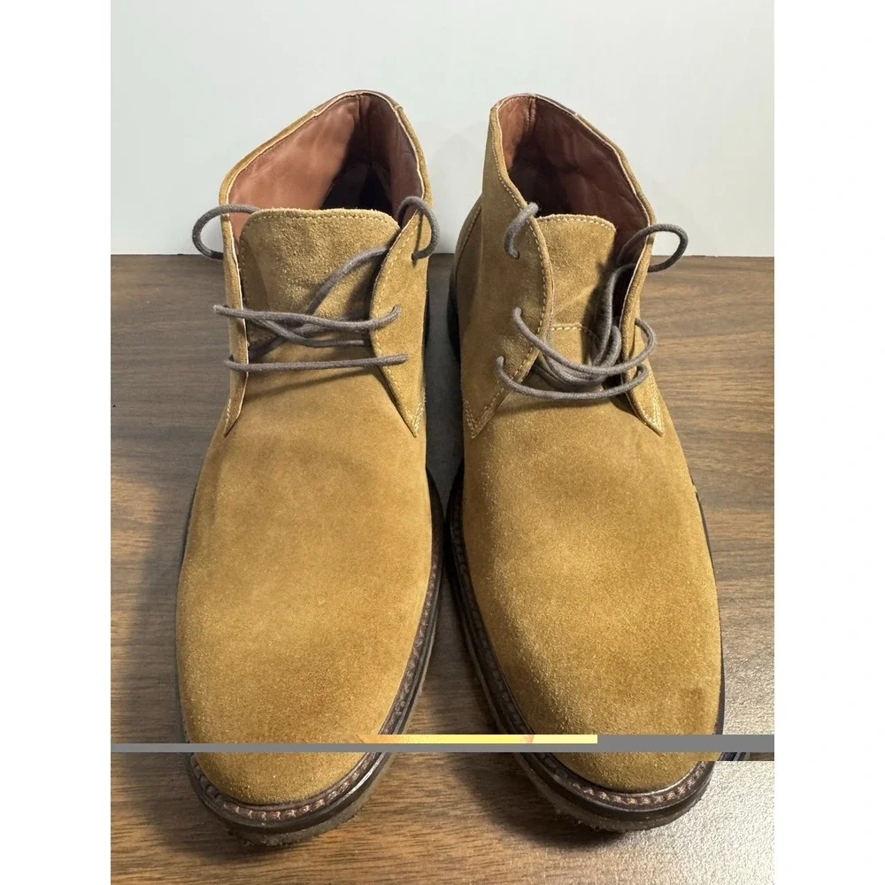 Johnston & Murphy Copeland Chukka Boots 25-1872 Camel Suede Mens 11 Crepe Sole